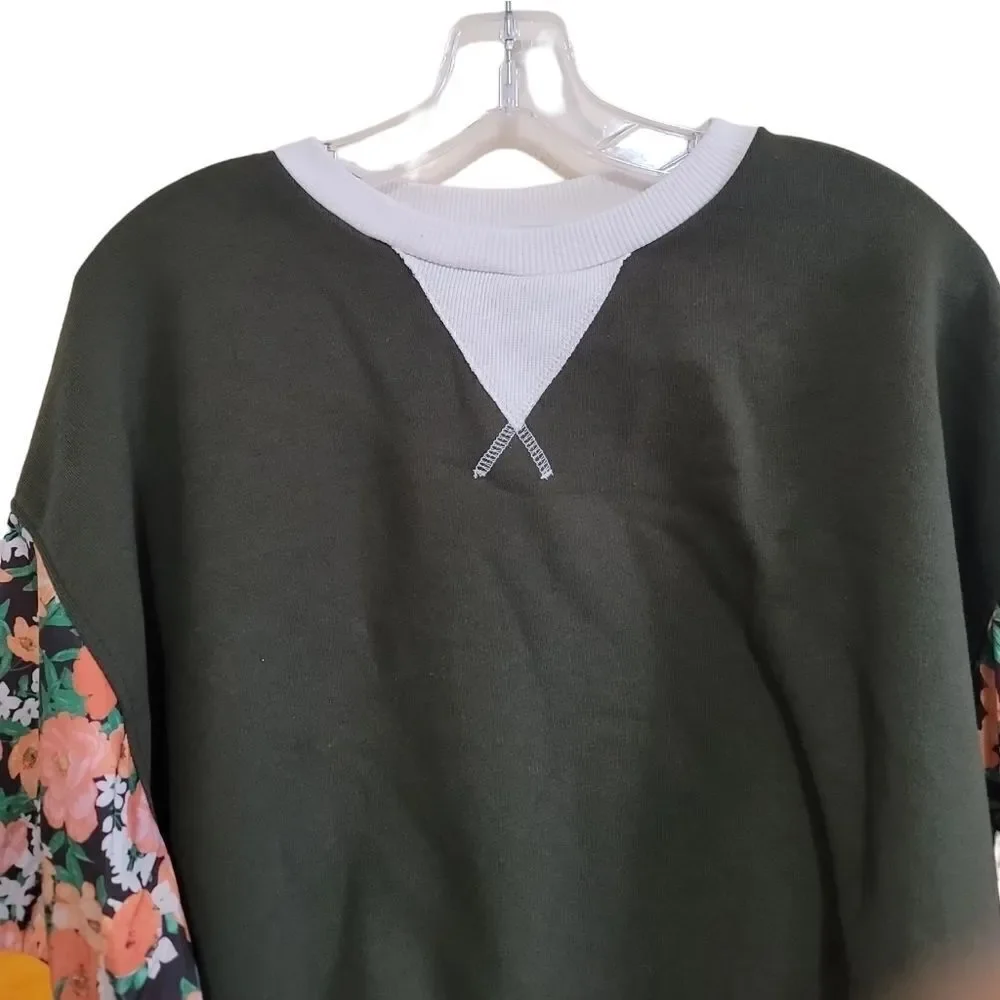 ZARA Women's Green Oversized Sweater  Sz Small